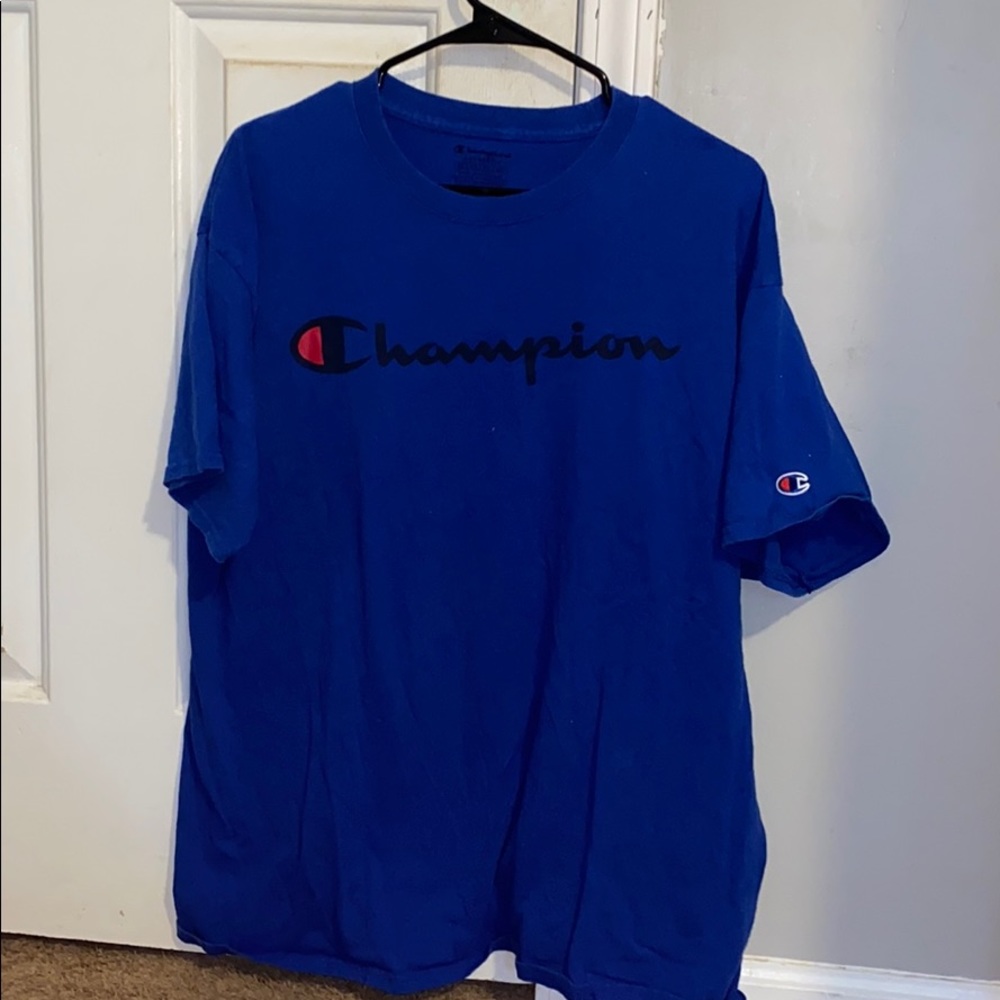 Champion blue t shirt size xl